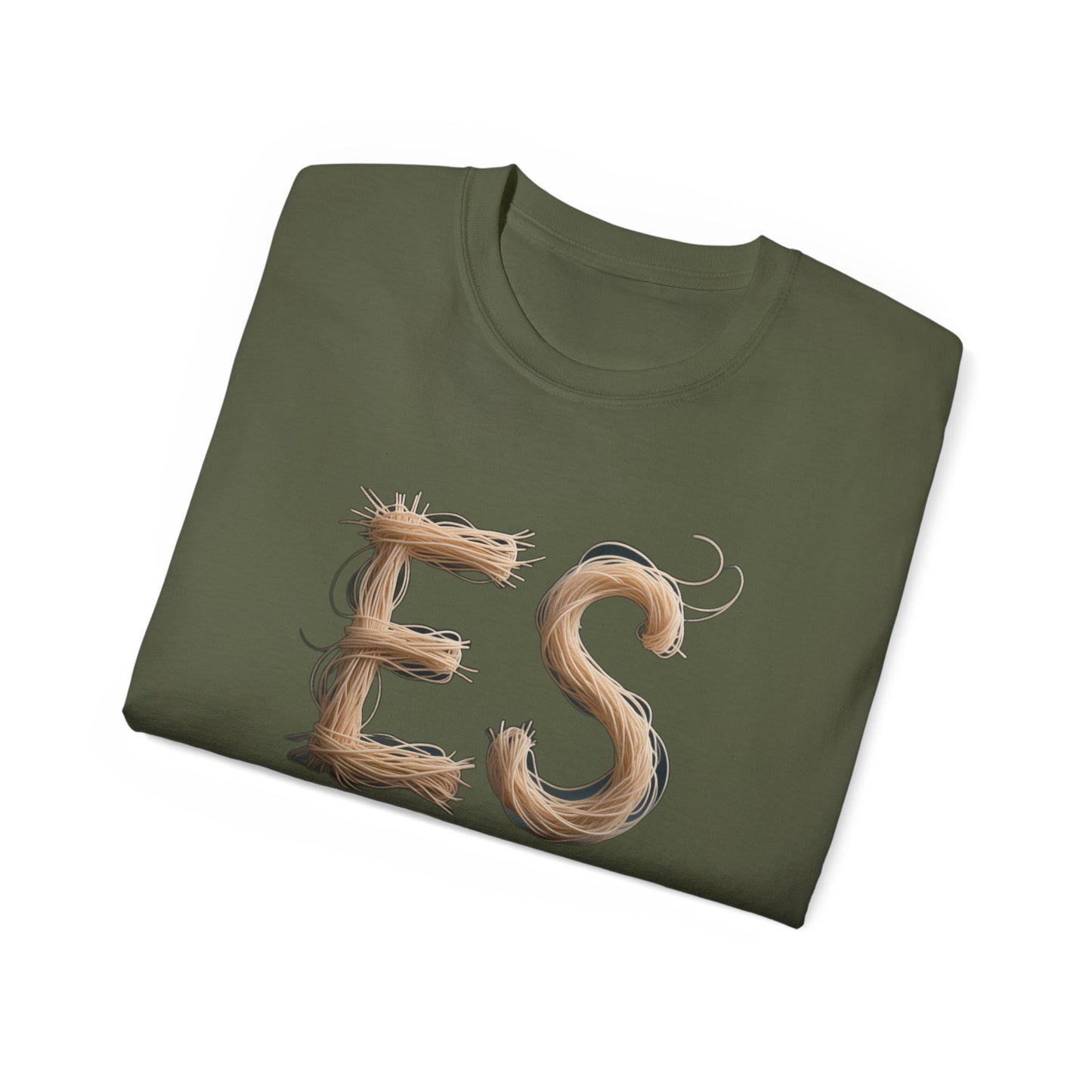 ES Snail-Inspired Unisex Tee, Fun Casual Shirt for Nature Lovers, Humor T-Shirt for Birthdays, Gifts for Friends, Organic Cotton Tee
