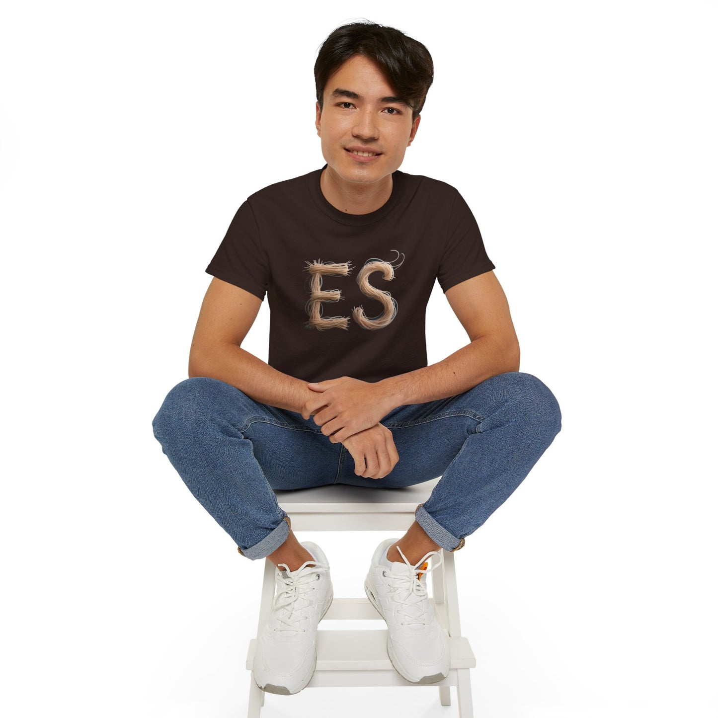 ES Snail-Inspired Unisex Tee, Fun Casual Shirt for Nature Lovers, Humor T-Shirt for Birthdays, Gifts for Friends, Organic Cotton Tee