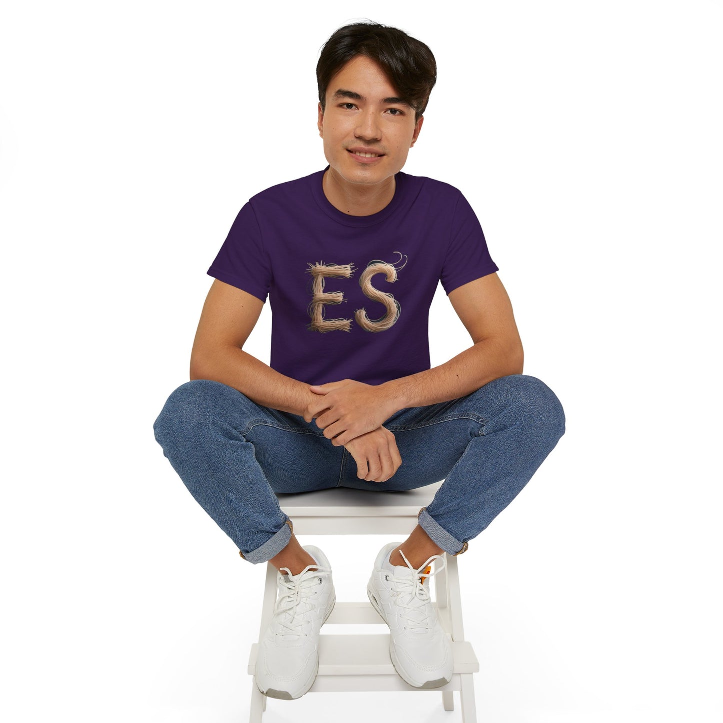 ES Snail-Inspired Unisex Tee, Fun Casual Shirt for Nature Lovers, Humor T-Shirt for Birthdays, Gifts for Friends, Organic Cotton Tee