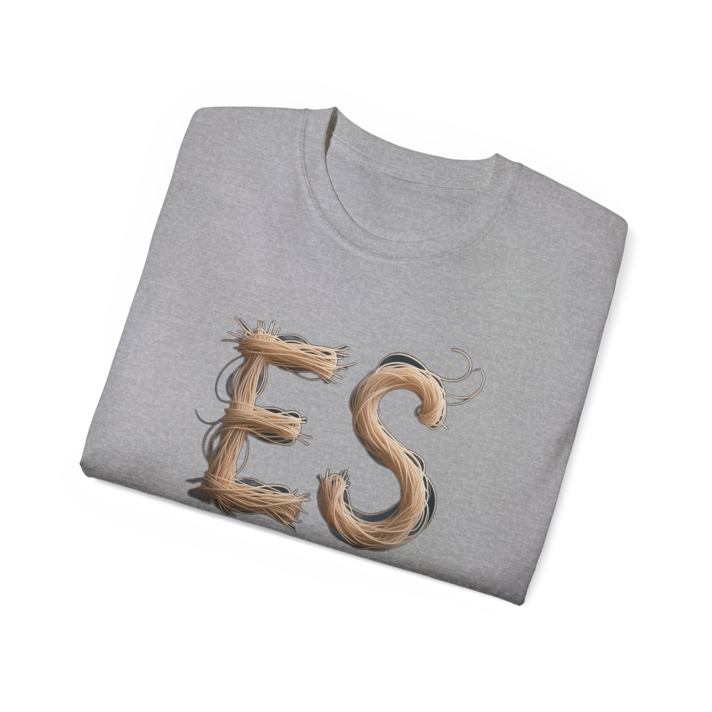 ES Snail-Inspired Unisex Tee, Fun Casual Shirt for Nature Lovers, Humor T-Shirt for Birthdays, Gifts for Friends, Organic Cotton Tee