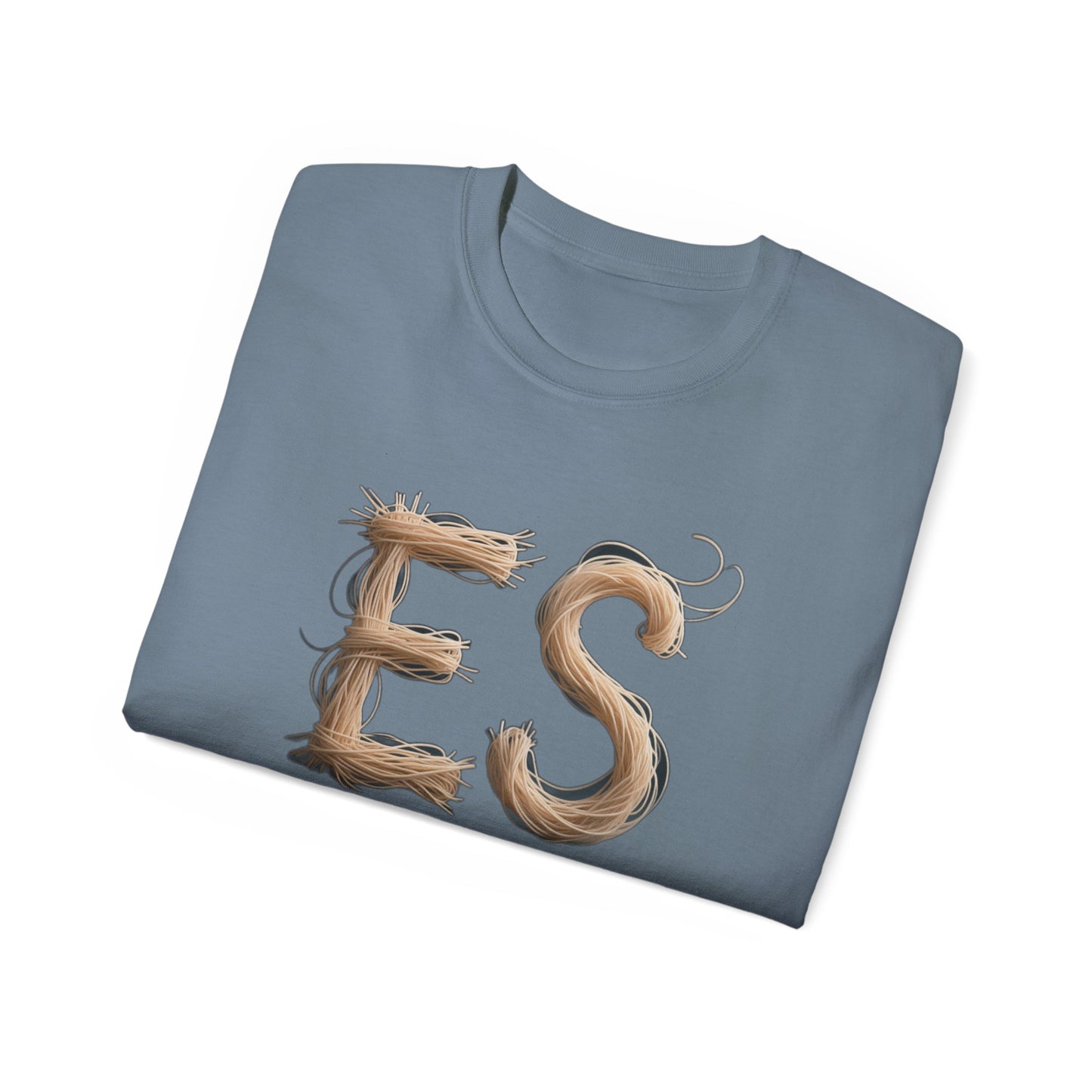 ES Snail-Inspired Unisex Tee, Fun Casual Shirt for Nature Lovers, Humor T-Shirt for Birthdays, Gifts for Friends, Organic Cotton Tee