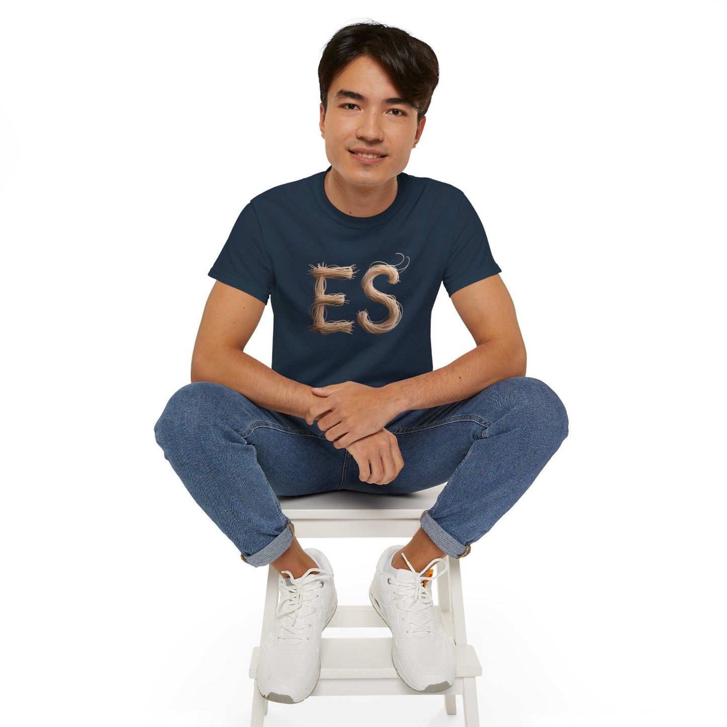 ES Snail-Inspired Unisex Tee, Fun Casual Shirt for Nature Lovers, Humor T-Shirt for Birthdays, Gifts for Friends, Organic Cotton Tee