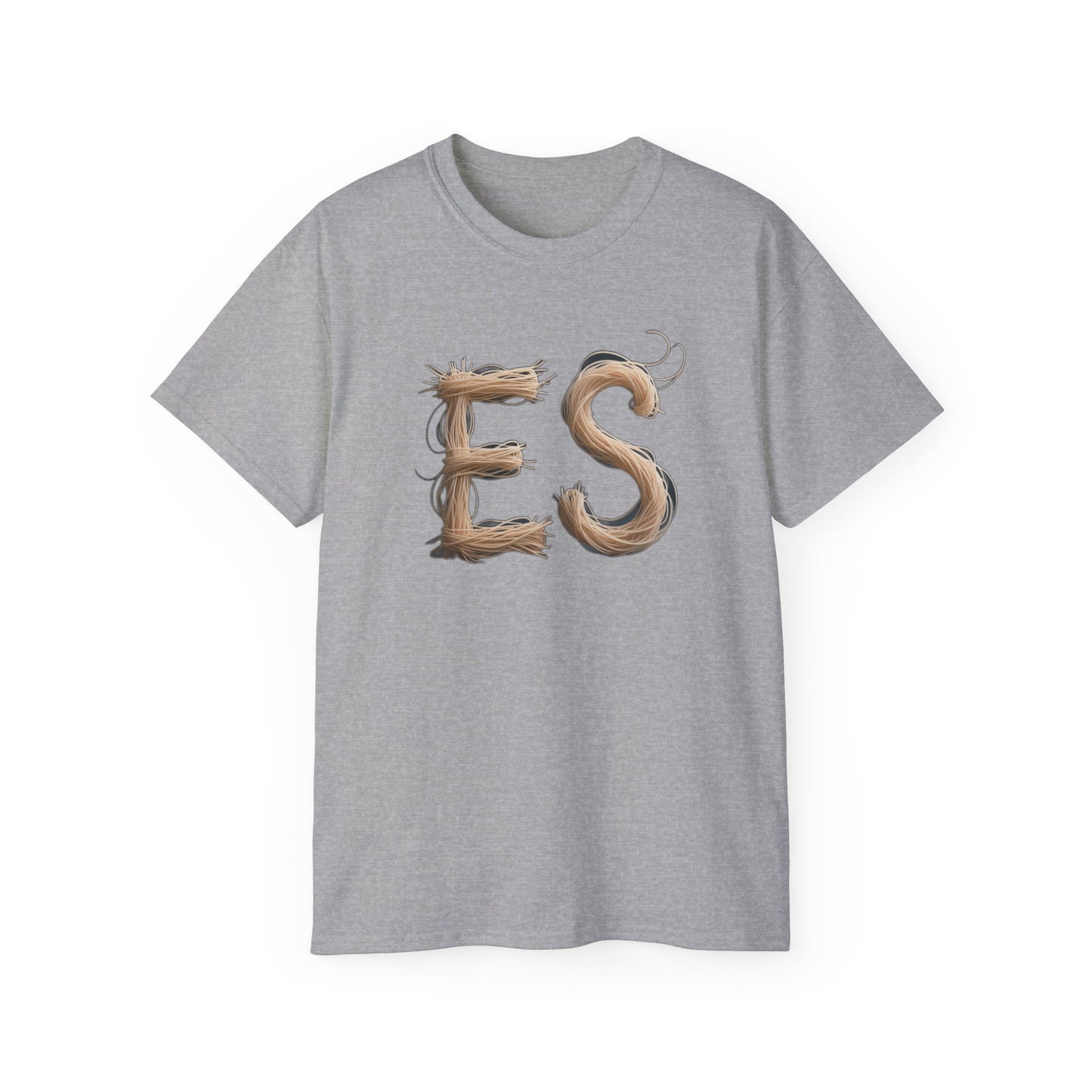 ES Snail-Inspired Unisex Tee, Fun Casual Shirt for Nature Lovers, Humor T-Shirt for Birthdays, Gifts for Friends, Organic Cotton Tee