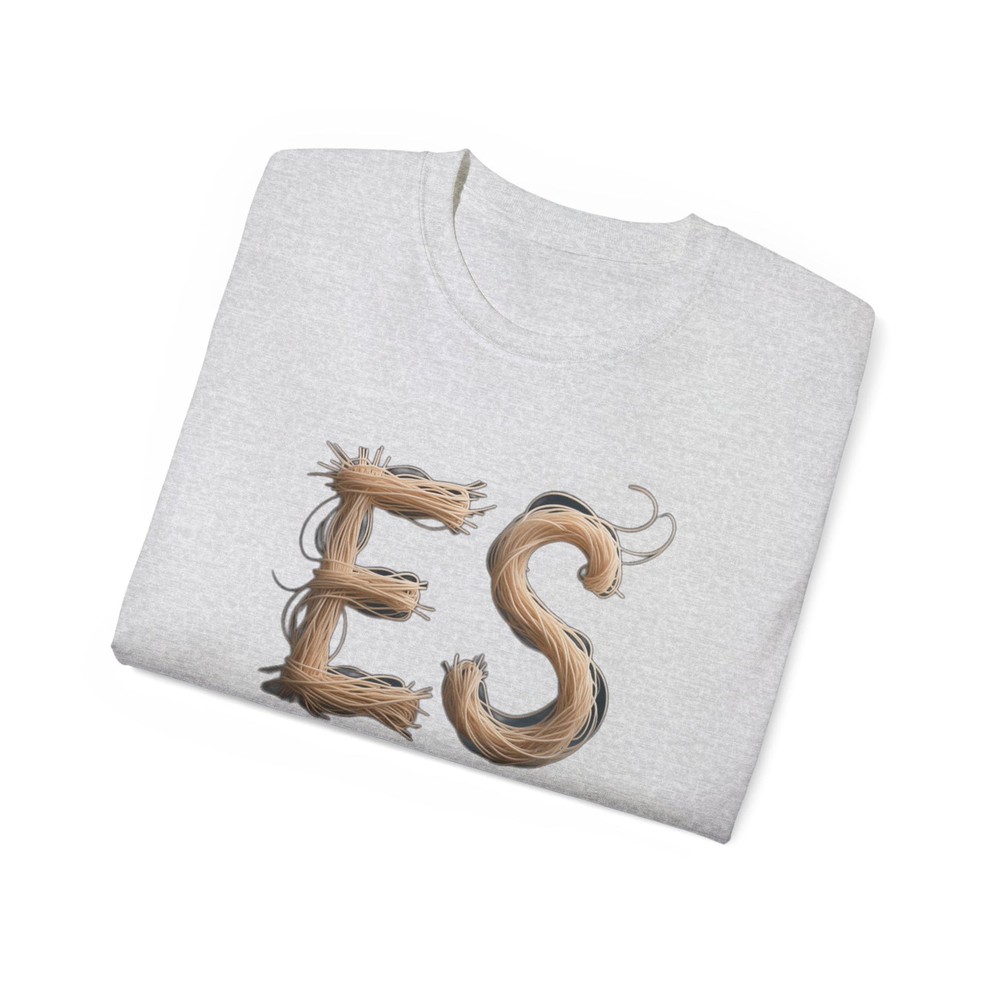 ES Snail-Inspired Unisex Tee, Fun Casual Shirt for Nature Lovers, Humor T-Shirt for Birthdays, Gifts for Friends, Organic Cotton Tee