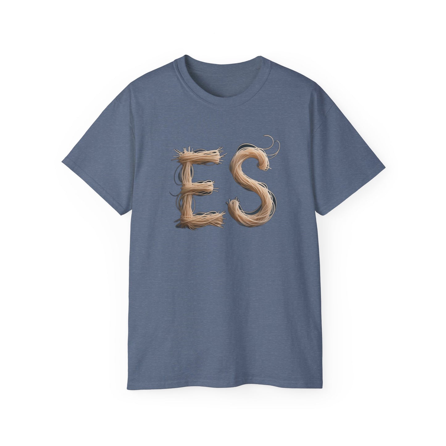ES Snail-Inspired Unisex Tee, Fun Casual Shirt for Nature Lovers, Humor T-Shirt for Birthdays, Gifts for Friends, Organic Cotton Tee