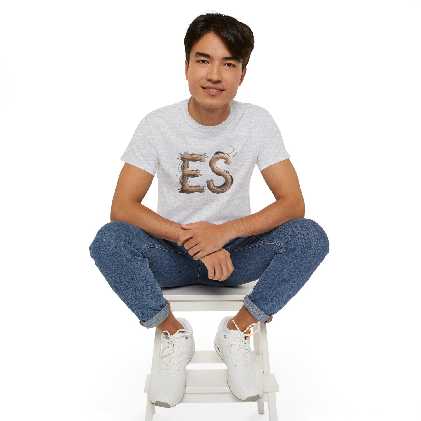ES Snail-Inspired Unisex Tee, Fun Casual Shirt for Nature Lovers, Humor T-Shirt for Birthdays, Gifts for Friends, Organic Cotton Tee