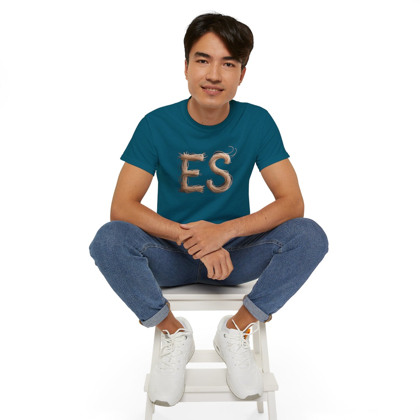 ES Snail-Inspired Unisex Tee, Fun Casual Shirt for Nature Lovers, Humor T-Shirt for Birthdays, Gifts for Friends, Organic Cotton Tee