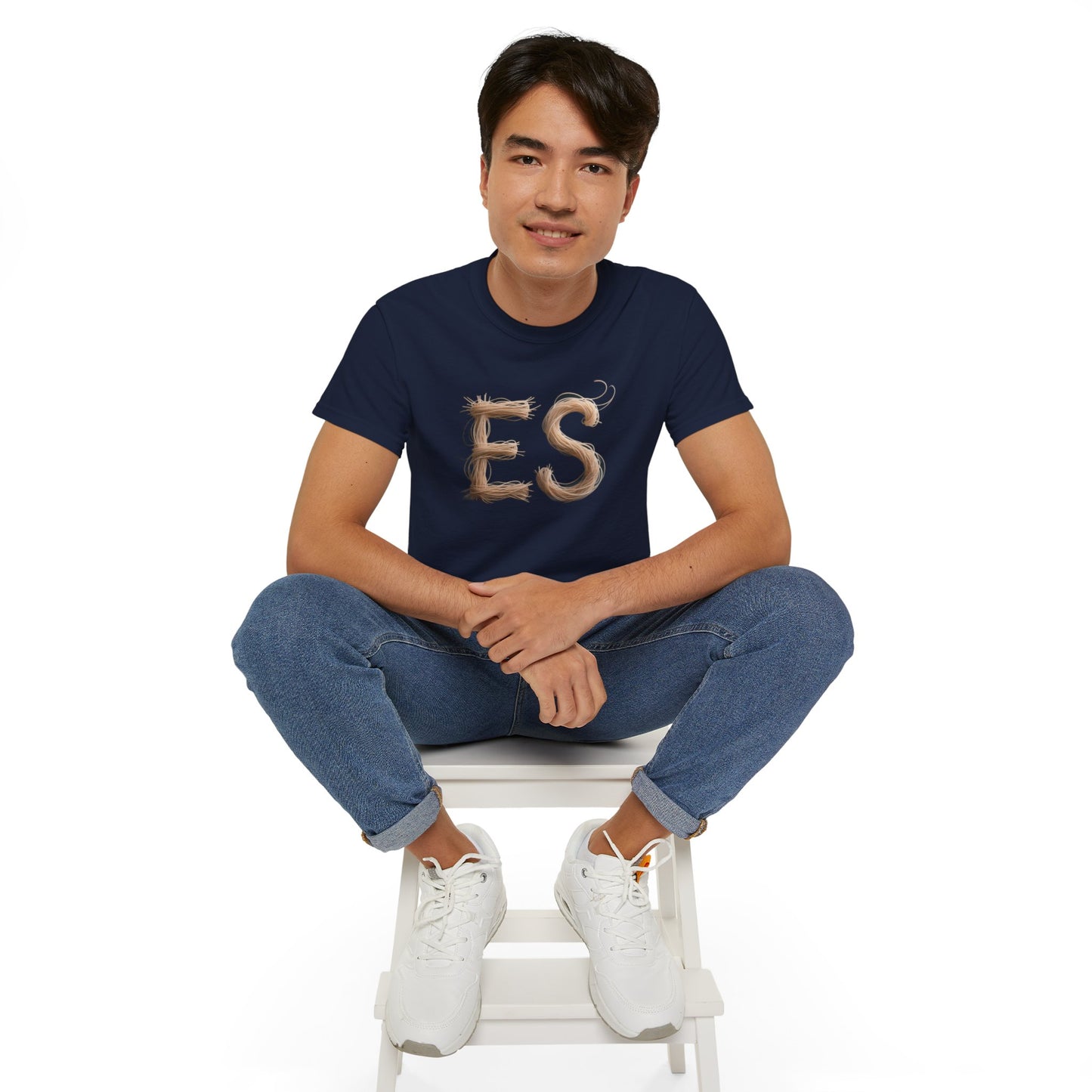 ES Snail-Inspired Unisex Tee, Fun Casual Shirt for Nature Lovers, Humor T-Shirt for Birthdays, Gifts for Friends, Organic Cotton Tee