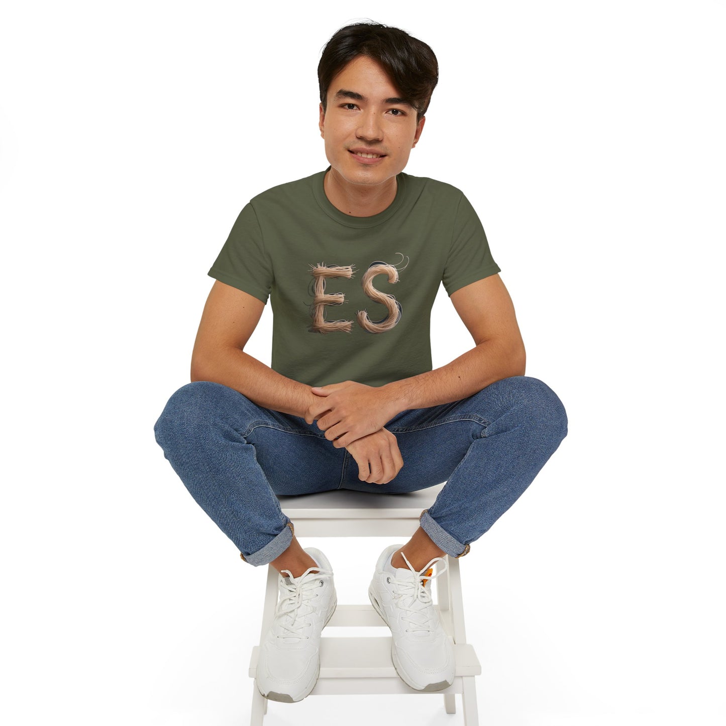 ES Snail-Inspired Unisex Tee, Fun Casual Shirt for Nature Lovers, Humor T-Shirt for Birthdays, Gifts for Friends, Organic Cotton Tee