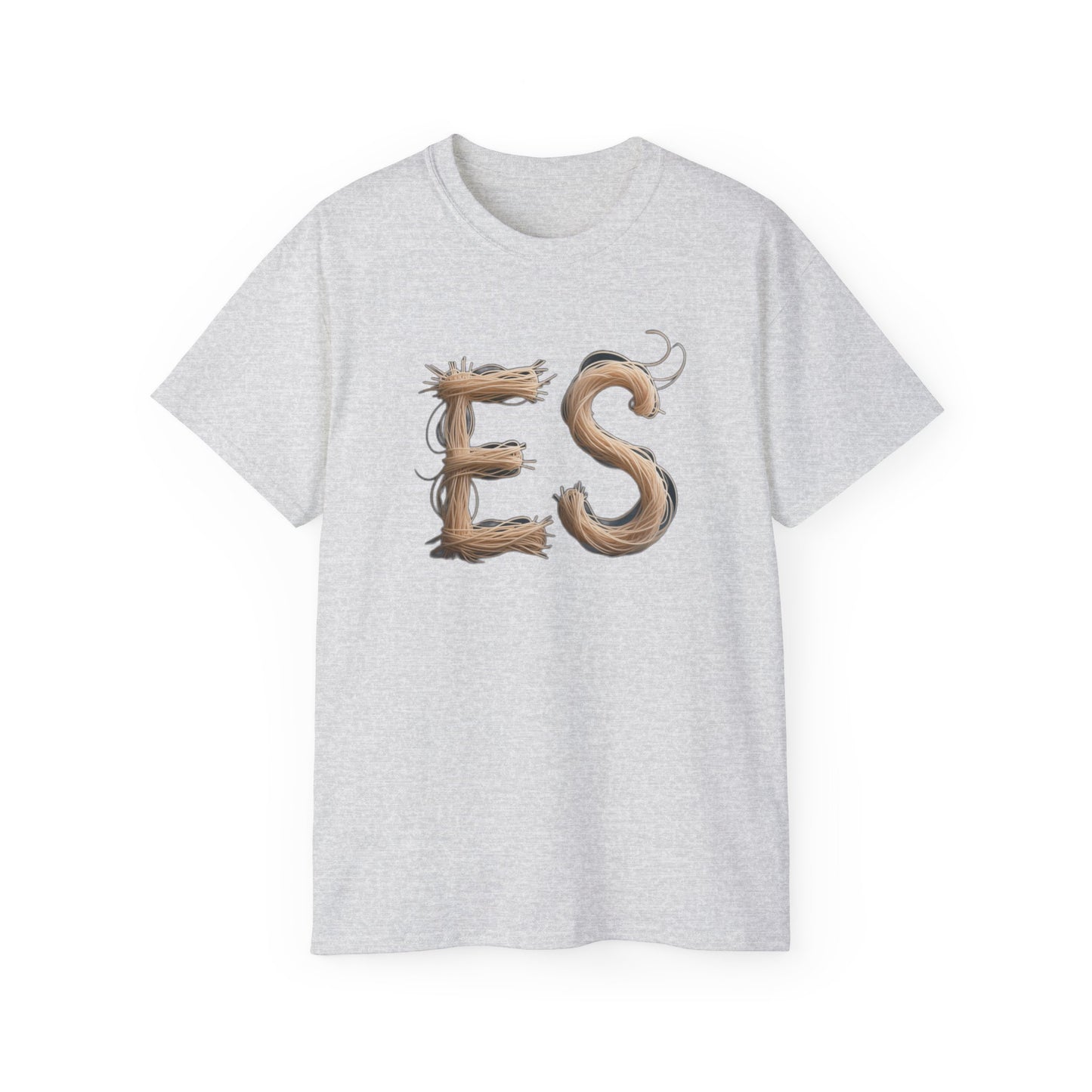 ES Snail-Inspired Unisex Tee, Fun Casual Shirt for Nature Lovers, Humor T-Shirt for Birthdays, Gifts for Friends, Organic Cotton Tee