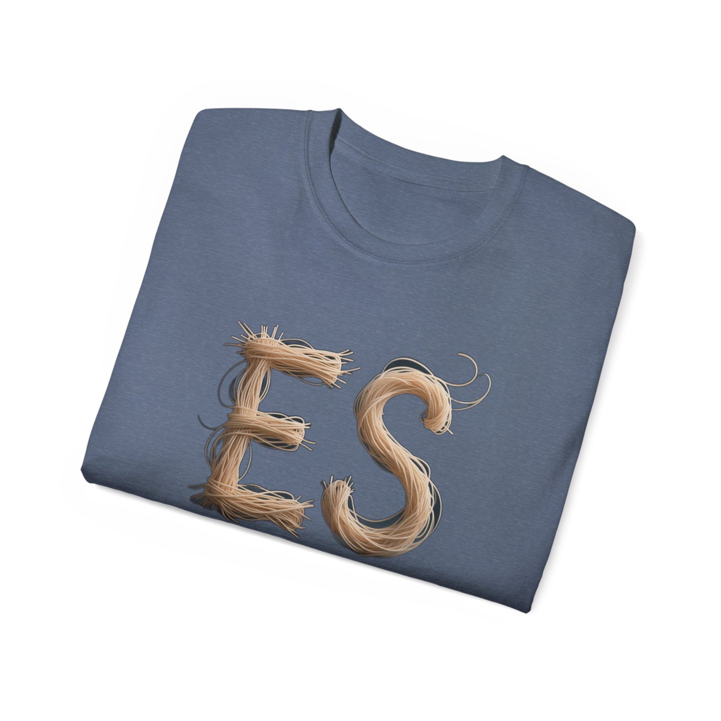 ES Snail-Inspired Unisex Tee, Fun Casual Shirt for Nature Lovers, Humor T-Shirt for Birthdays, Gifts for Friends, Organic Cotton Tee