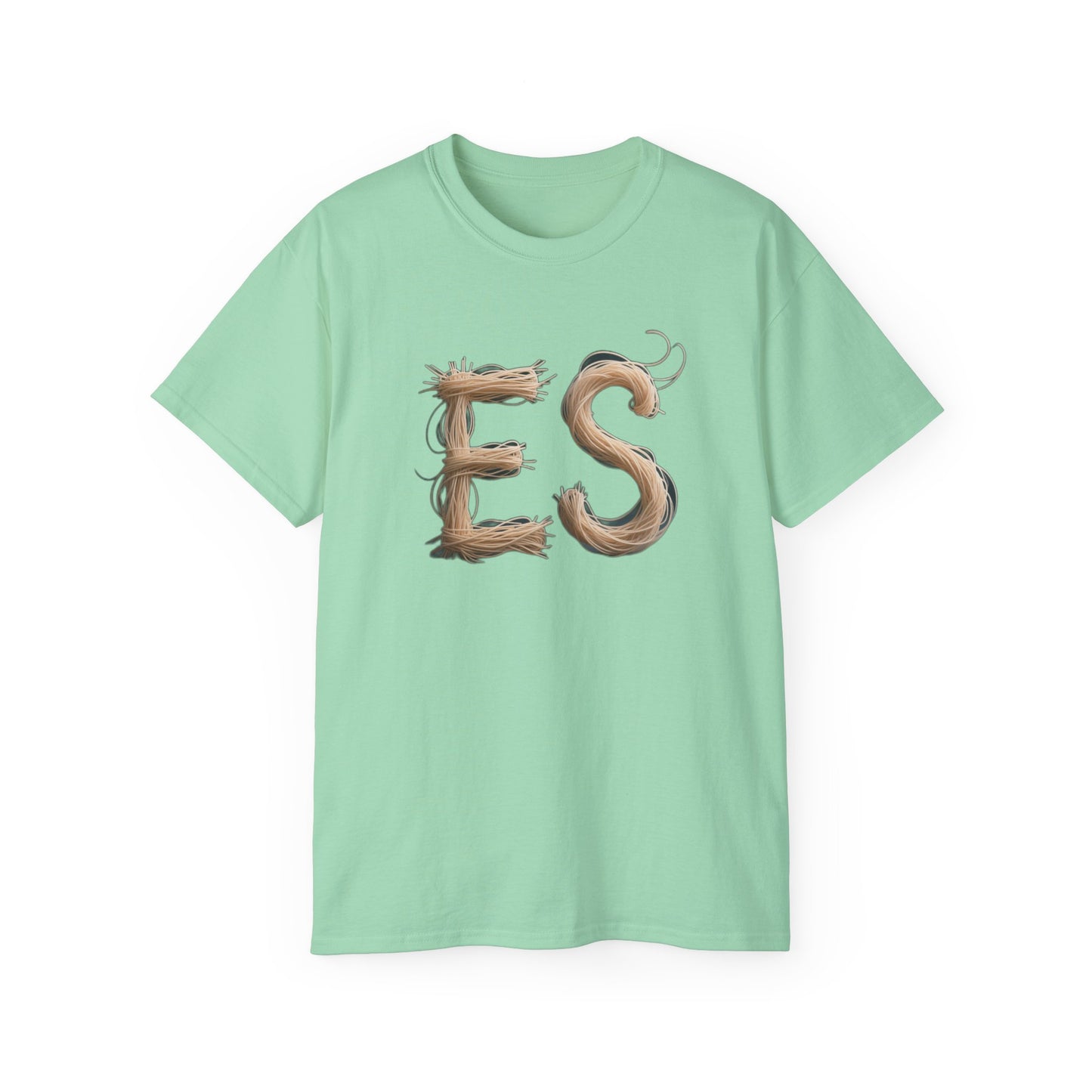 ES Snail-Inspired Unisex Tee, Fun Casual Shirt for Nature Lovers, Humor T-Shirt for Birthdays, Gifts for Friends, Organic Cotton Tee
