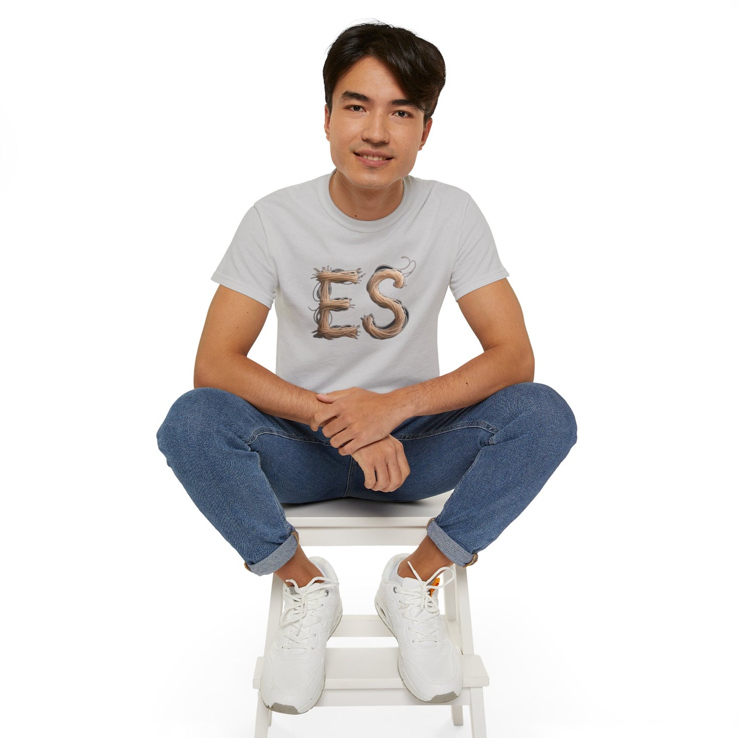 ES Snail-Inspired Unisex Tee, Fun Casual Shirt for Nature Lovers, Humor T-Shirt for Birthdays, Gifts for Friends, Organic Cotton Tee