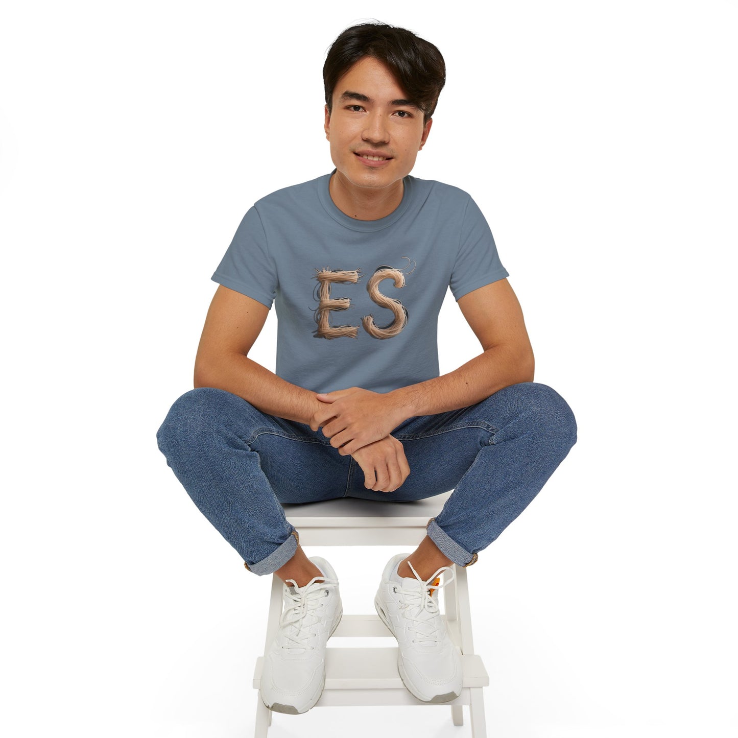 ES Snail-Inspired Unisex Tee, Fun Casual Shirt for Nature Lovers, Humor T-Shirt for Birthdays, Gifts for Friends, Organic Cotton Tee