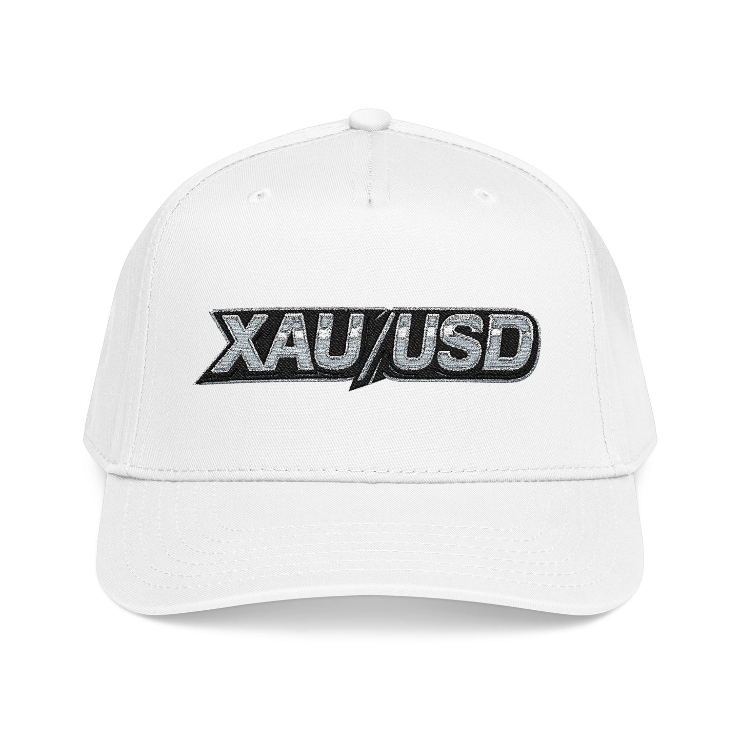 XAU/USD Embroidered Baseball Cap — Gold Trader Currency Logo Hat