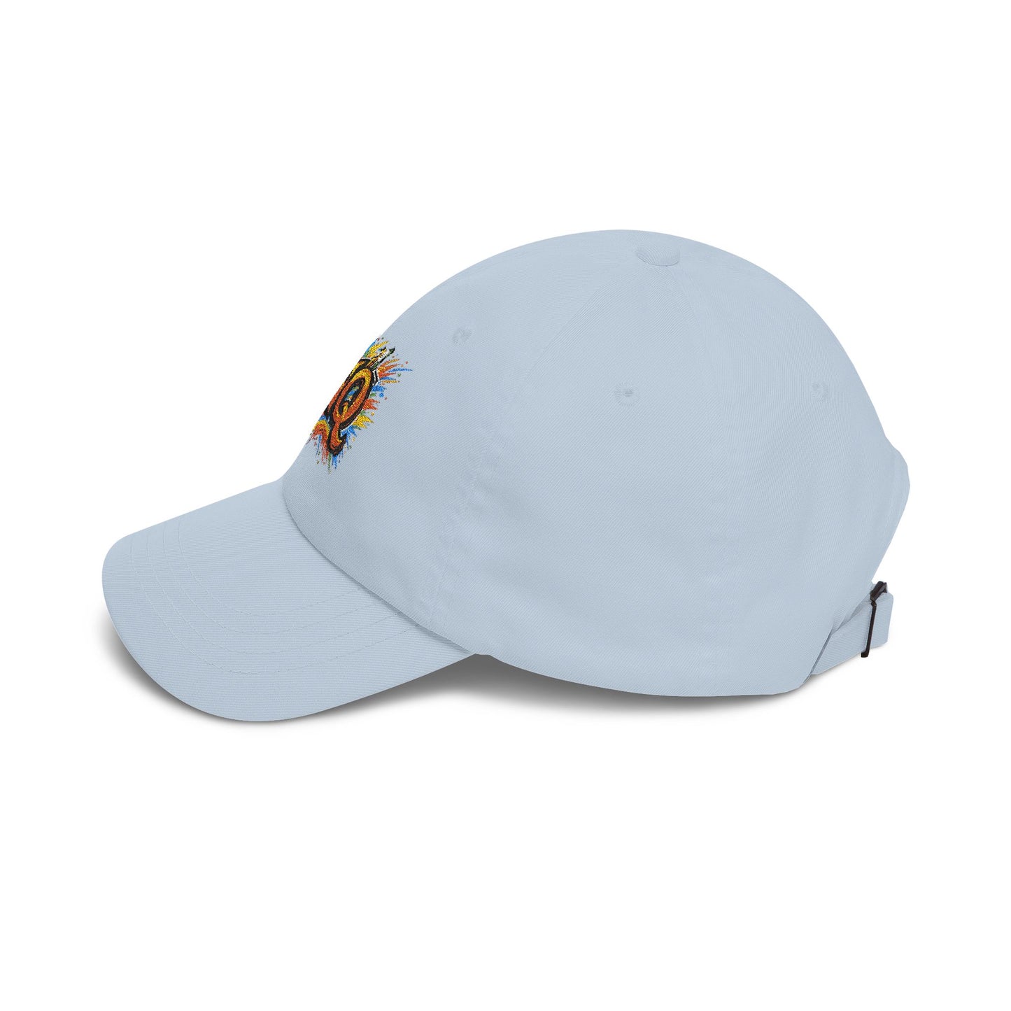 Dad Cap — Colorful 'NQ' Graffiti Embroidered Baseball Hat