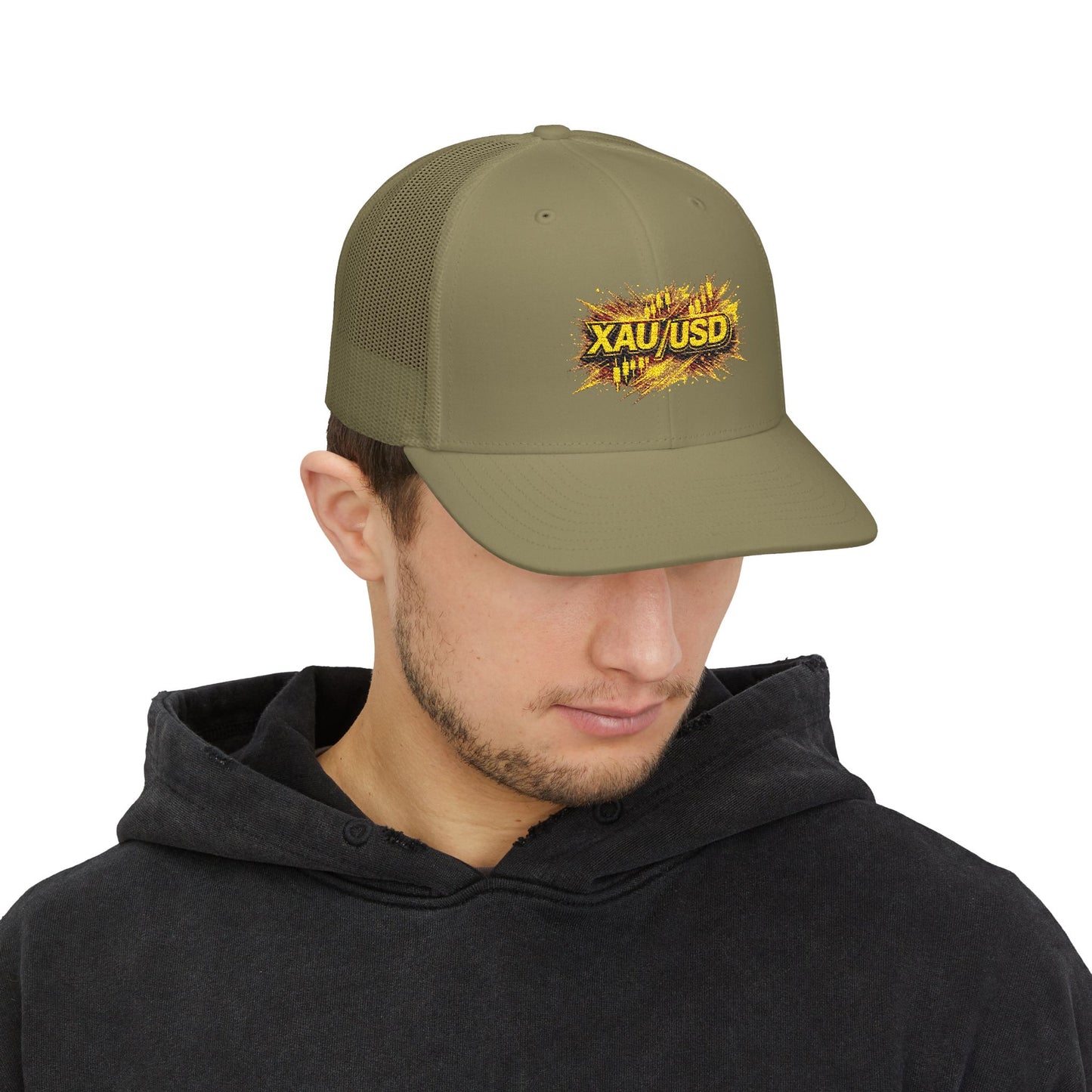 XAU/USD Gold Rush Snapback Trucker Cap (Embroidered)