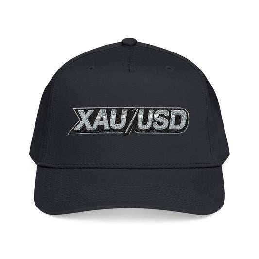 XAU/USD Embroidered Baseball Cap — Gold Trader Currency Logo Hat