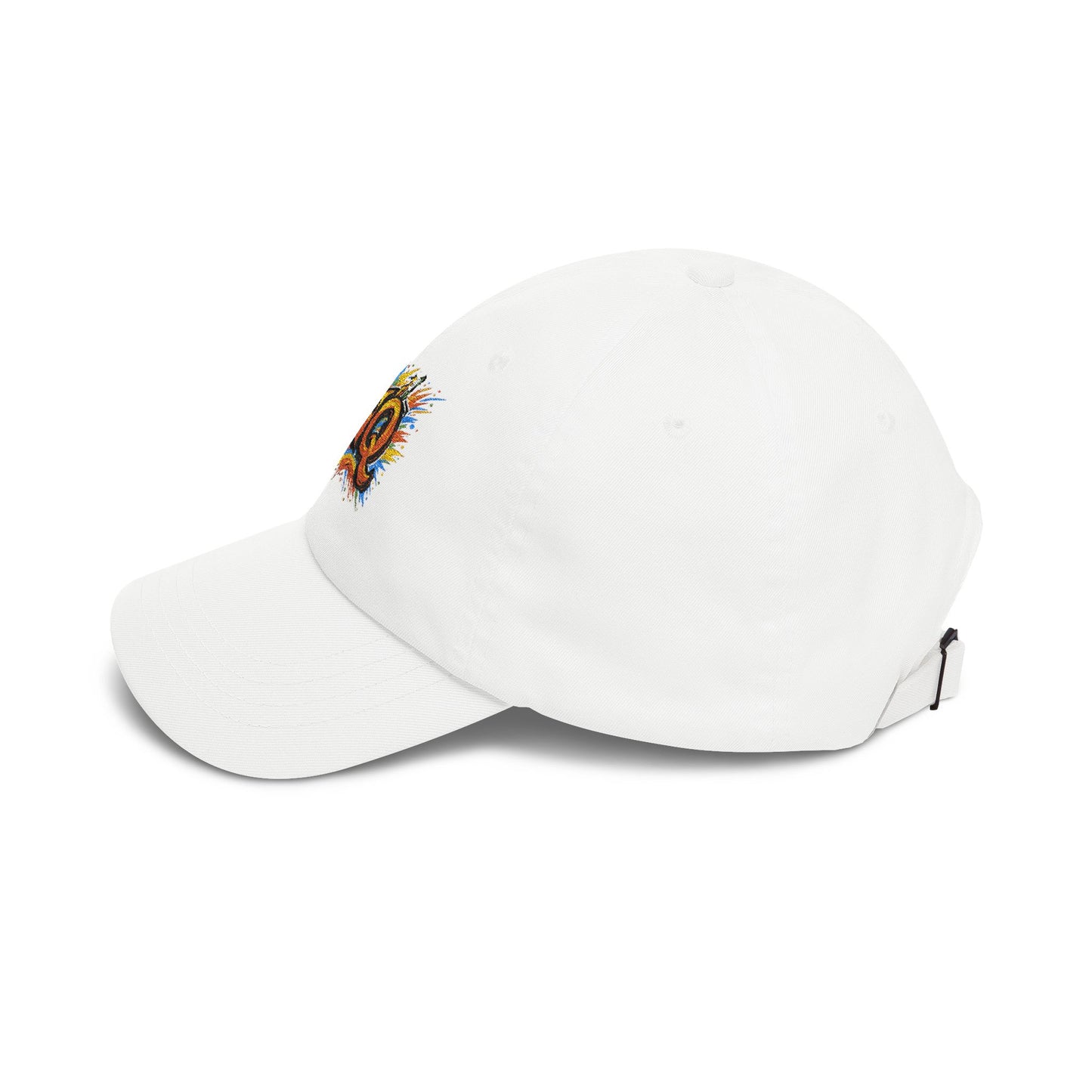 Dad Cap — Colorful 'NQ' Graffiti Embroidered Baseball Hat