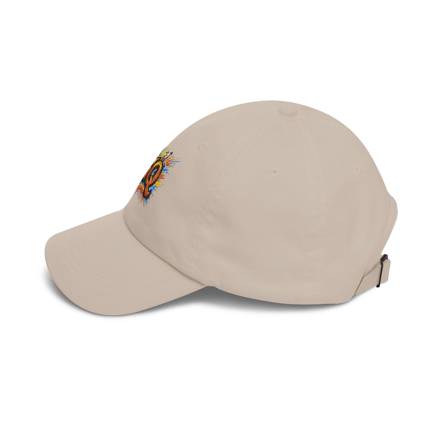 Dad Cap — Colorful 'NQ' Graffiti Embroidered Baseball Hat