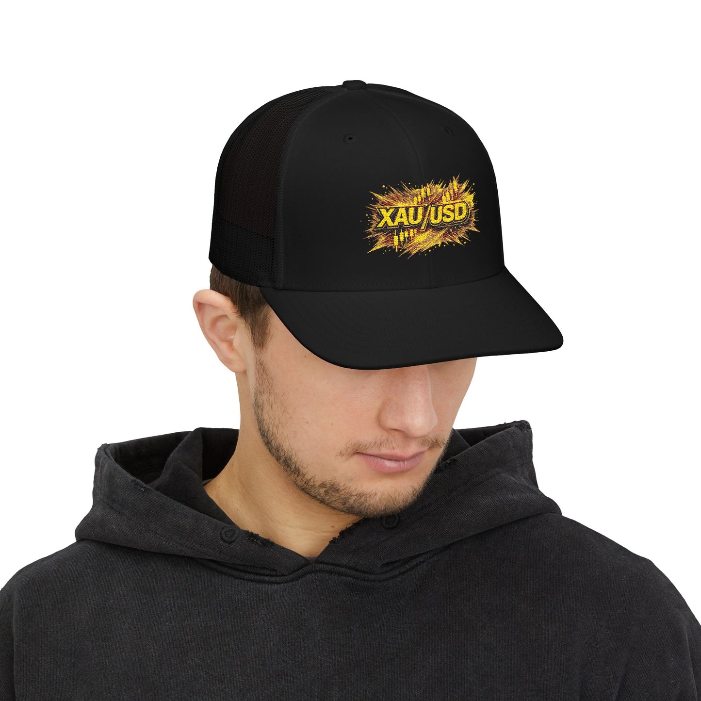 XAU/USD Gold Rush Snapback Trucker Cap (Embroidered)