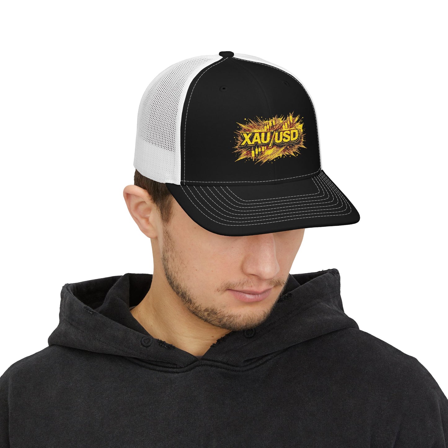 XAU/USD Gold Rush Snapback Trucker Cap (Embroidered)