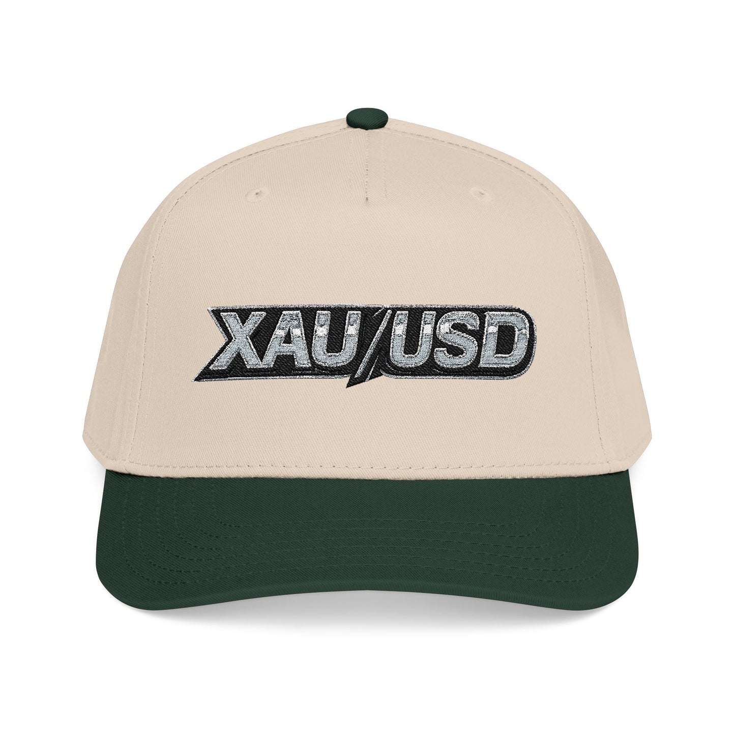 XAU/USD Embroidered Baseball Cap — Gold Trader Currency Logo Hat