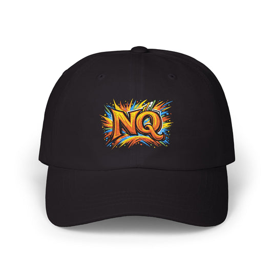 Dad Cap — Colorful 'NQ' Graffiti Embroidered Baseball Hat