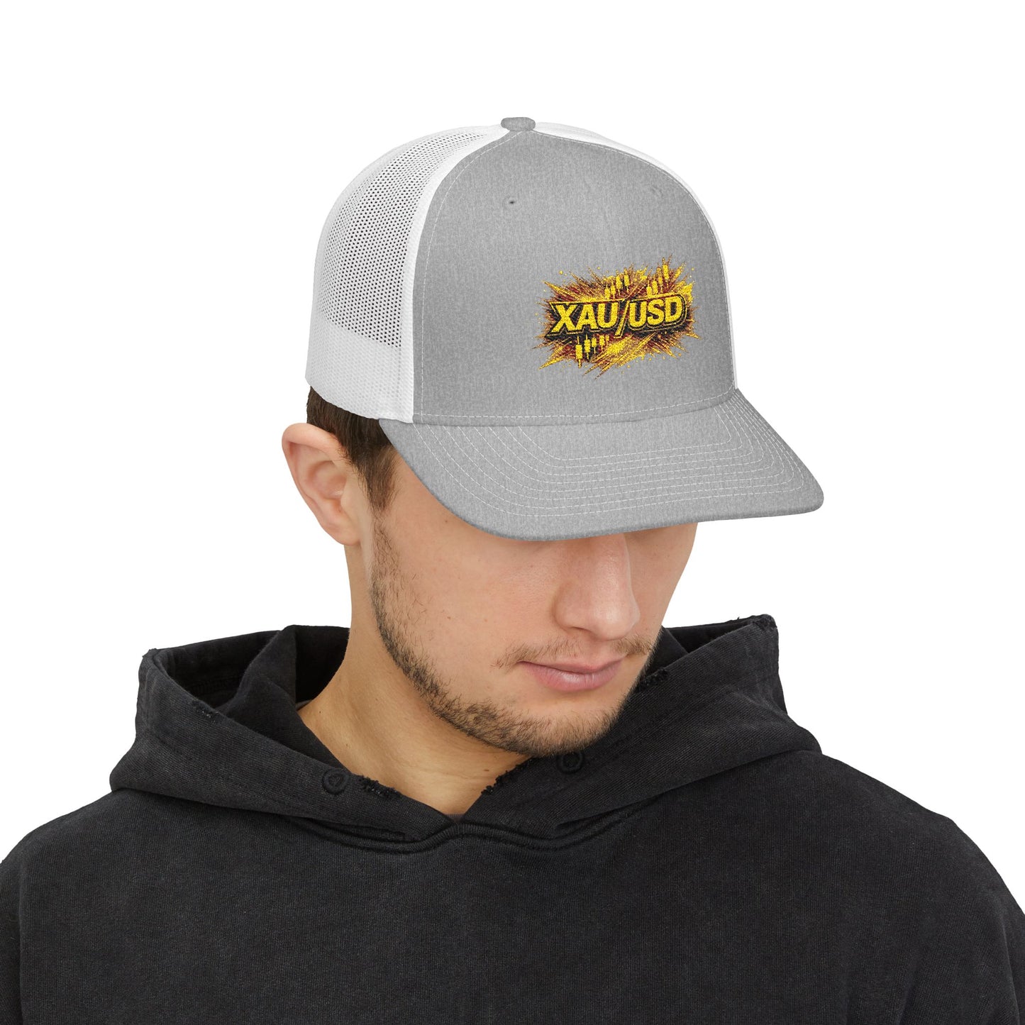 XAU/USD Gold Rush Snapback Trucker Cap (Embroidered)