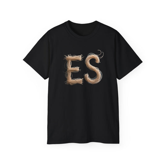 ES Snail-Inspired Unisex Tee, Fun Casual Shirt for Nature Lovers, Humor T-Shirt for Birthdays, Gifts for Friends, Organic Cotton Tee