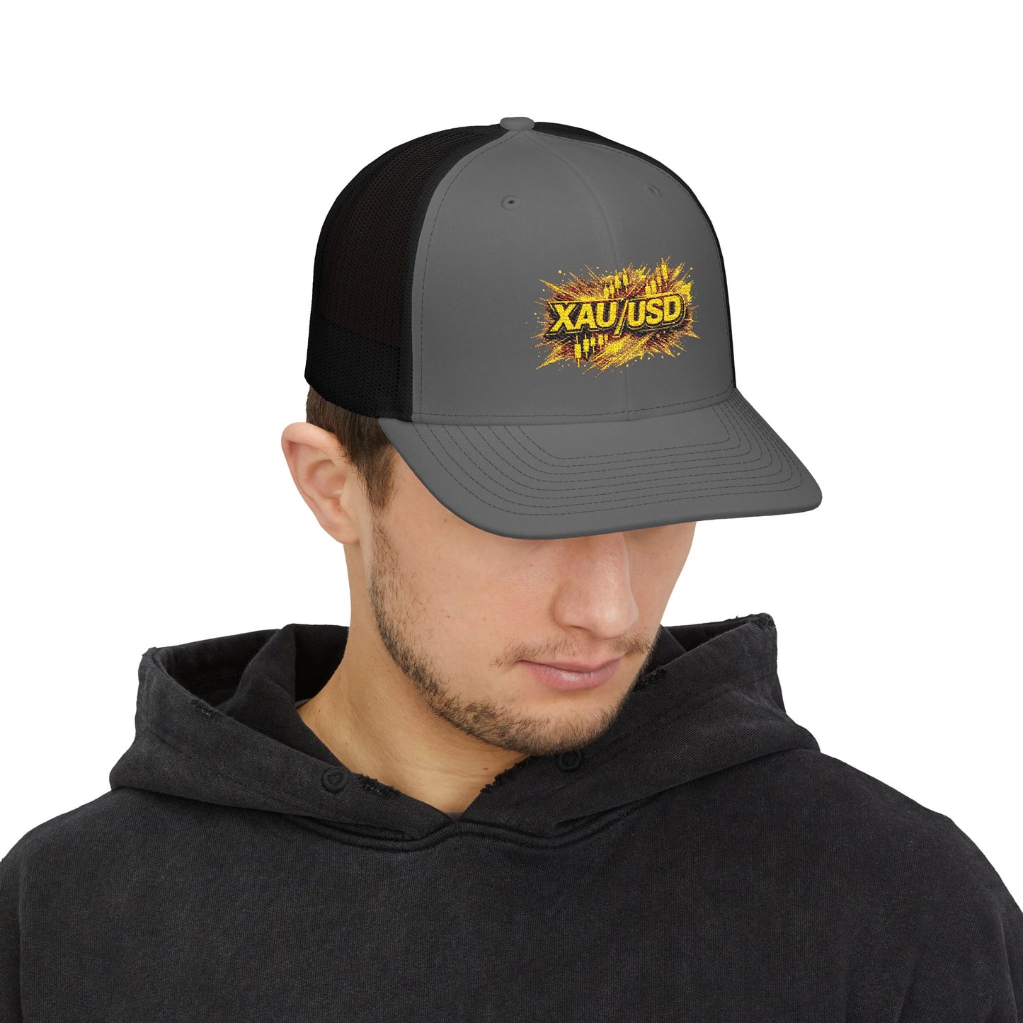 XAU/USD Gold Rush Snapback Trucker Cap (Embroidered)